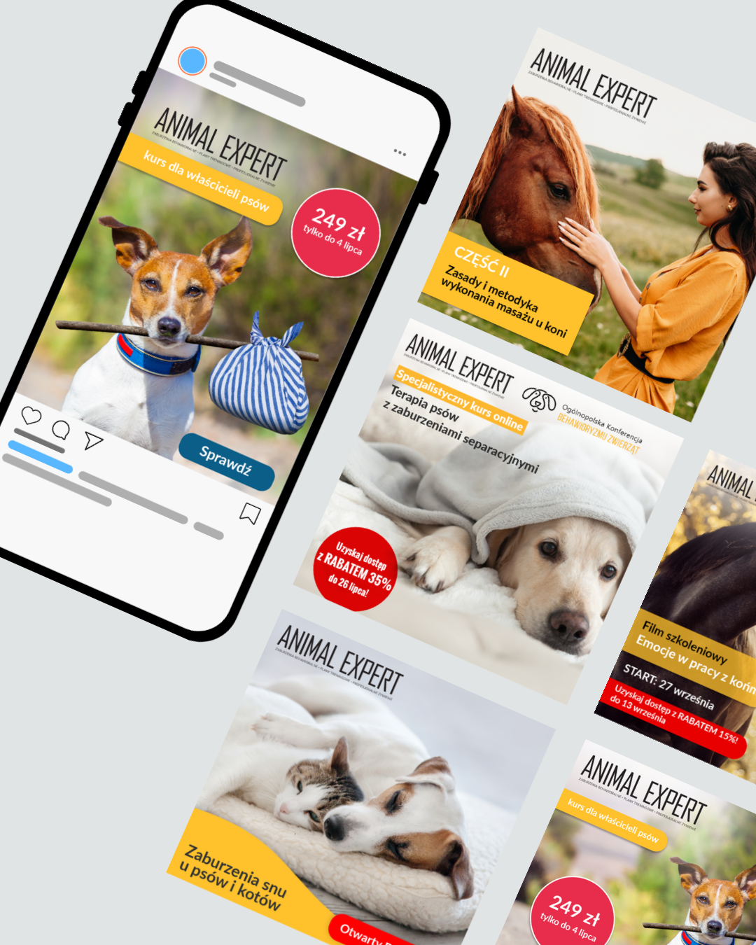 projekty postów na social media