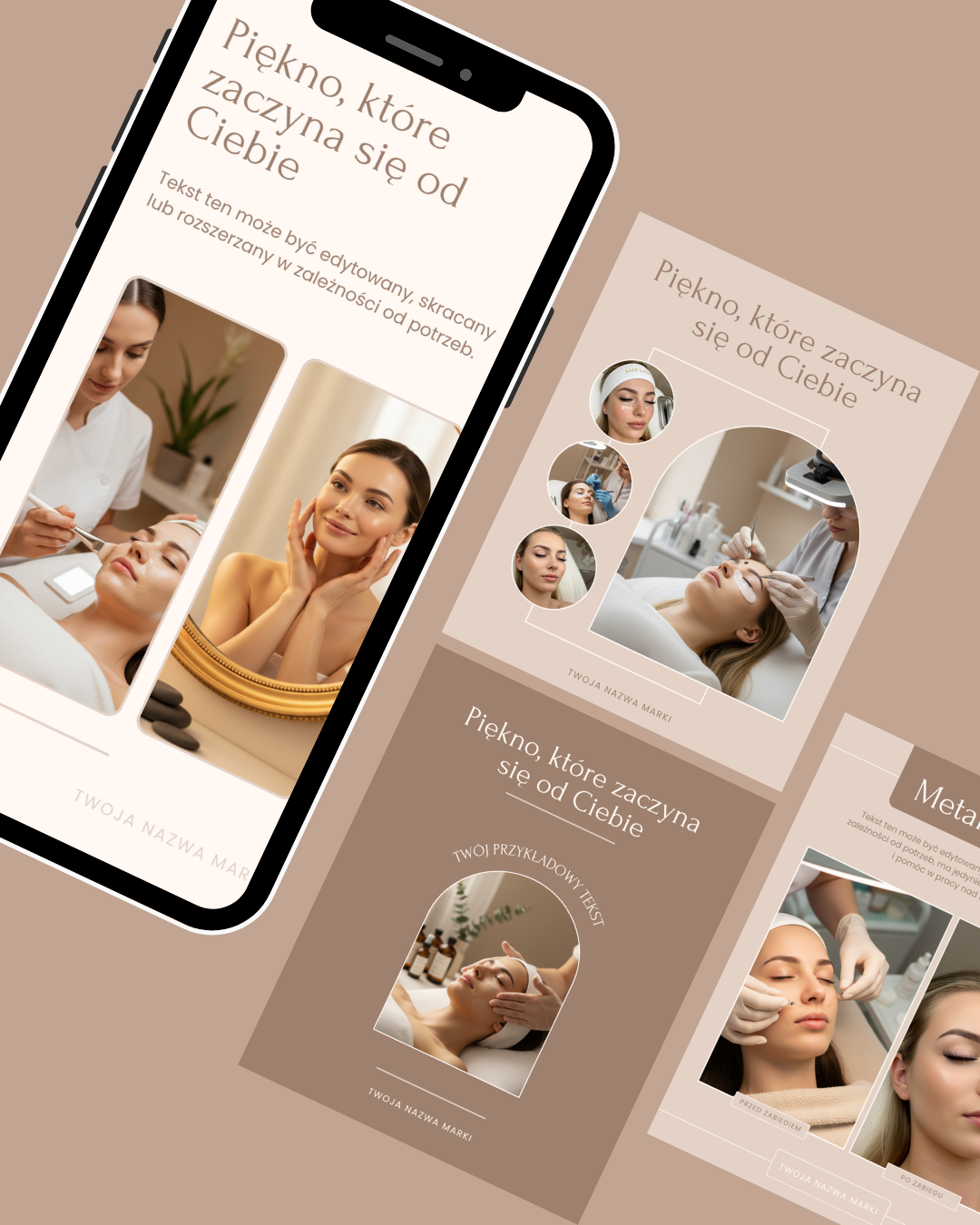 projekty postów na social media